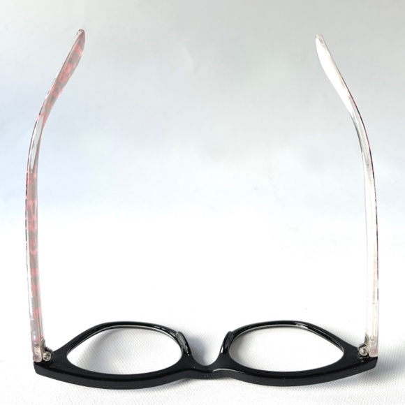 Vintage +2.25 Reading Glasses Pink Black Leopard Full Cat Eye - Picture 4 of 12
